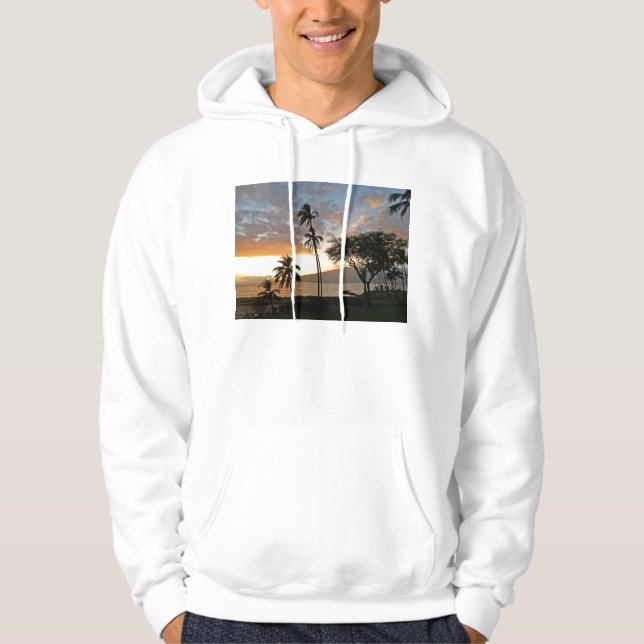Sonnenuntergang über Maalaea Bucht, Maui Hoodie (Vorderseite)