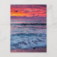 Sonnenuntergang über Meereswellen, Kalifornien