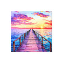 Sonnenuntergang über Meereswellen