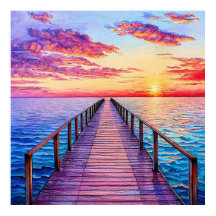 Sonnenuntergang über Meereswellen