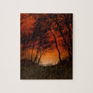 Sonnenuntergang über Michiganseedünen Puzzle
