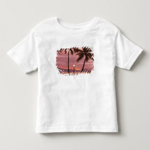 Sonnenuntergang über Moorea vom Sofitel Maeva Beac Kleinkind T-shirt
