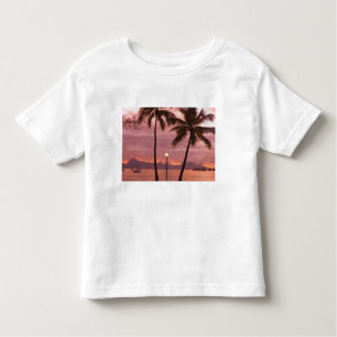Sonnenuntergang über Moorea vom Sofitel Maeva Beac Kleinkind T-shirt