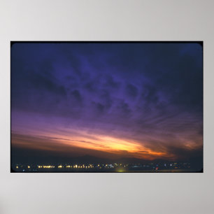 Sonnenuntergang über Phoenix Poster