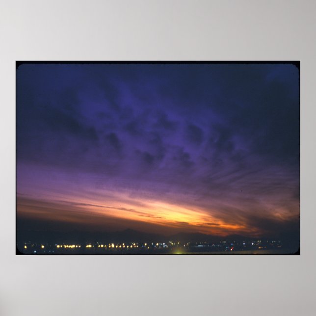 Sonnenuntergang über Phoenix Poster (Vorne)