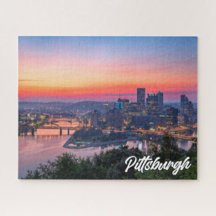 Sonnenuntergang über Pittsburgh, Pennsylvania Puzzle