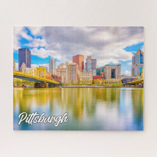 Sonnenuntergang über Pittsburgh, Pennsylvania Puzzle