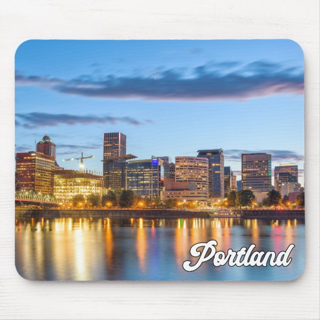 Sonnenuntergang über Portland, Oregon Mousepad (Vorne)