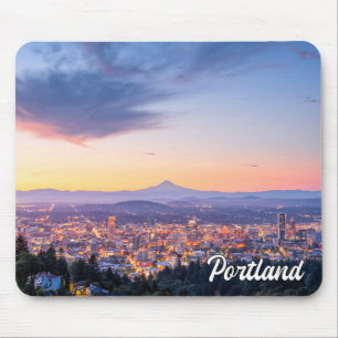 Sonnenuntergang über Portland, Oregon Mousepad