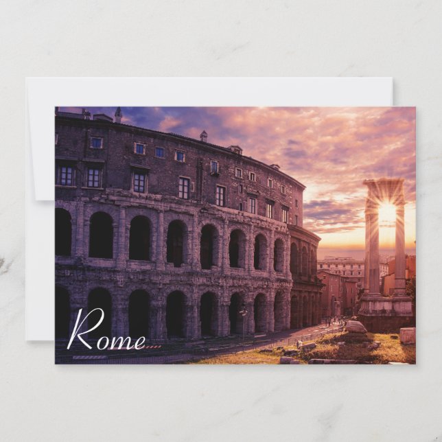 Sonnenuntergang über Rom Kolosseum (Vorderseite)