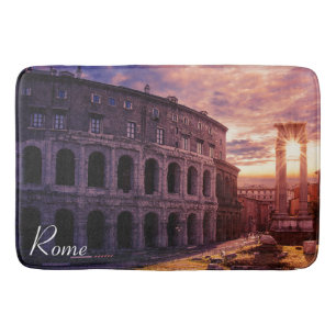 Sonnenuntergang über Rom Kolosseum Badematte