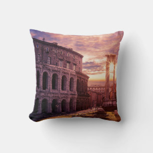 Sonnenuntergang über Rom Kolosseum Kissen