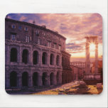 Sonnenuntergang über Rom Kolosseum Mousepad<br><div class="desc">Malerei von Sonnenuntergang über Rom Kolosseum in Rom,  Italien. Schöner,  dramatischer Himmel bei Sonnenuntergang mit Sonnenstrahlen in Rom.</div>