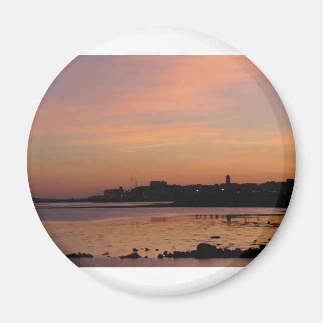 Sonnenuntergang über Salthill Magnet (Vorne)