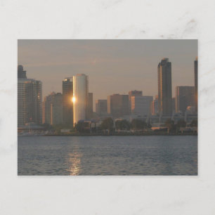 Sonnenuntergang über San Diego Postkarte
