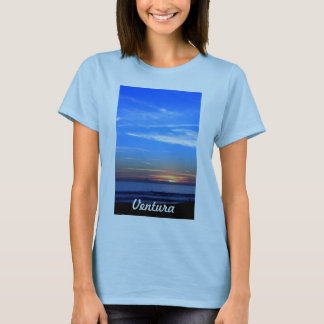 Sonnenuntergang über Santa- Cruzinsel T-Shirt