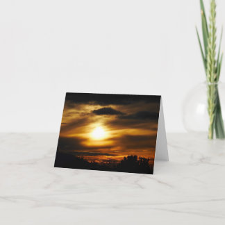 Sonnenuntergang über Santa Fe Dankeskarte