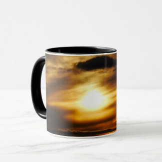 Sonnenuntergang über Santa Fe Tasse