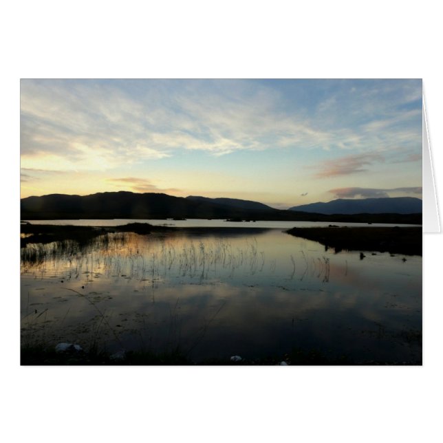 Sonnenuntergang über See, Landkreis Galway, Irland (Vorderseite (Horizontal))