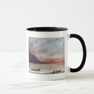 Sonnenuntergang über See Leman, 1874 Tasse