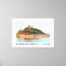 Sonnenuntergang über St. Michael's Mount, Cornwall Leinwanddruck