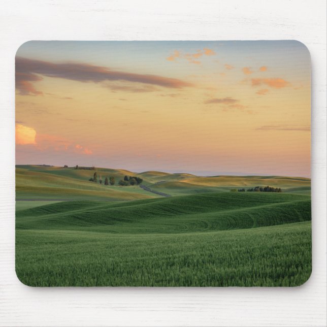 Sonnenuntergang über Staat der Weizen-Feld-| Mousepad (Vorne)
