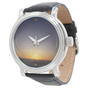 Sonnenuntergang über Sussex Armbanduhr