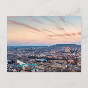 Sonnenuntergang über Tiflis Postkarte