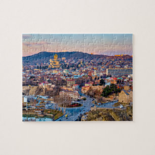 Sonnenuntergang über Tiflis Puzzle