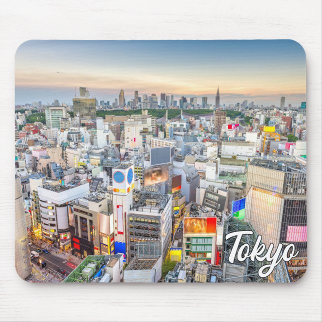 Sonnenuntergang über Tokio, Japan Mousepad (Vorne)