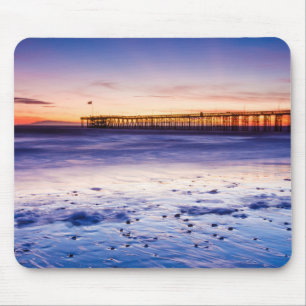 Sonnenuntergang über Ventura Pier und Strand Mousepad
