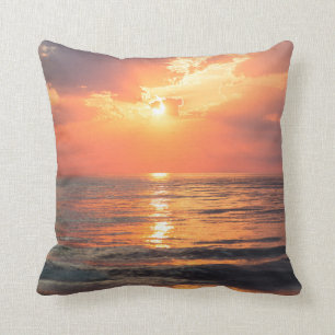 Sonnenuntergang über Wasser Kissen