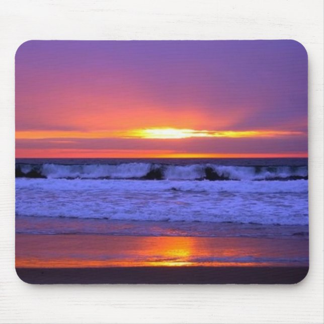 Sonnenuntergang über Wasser Mousepad (Vorne)