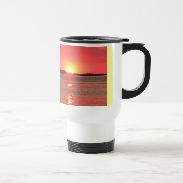 Sonnenuntergang über Wasser Tasse (Rechts)