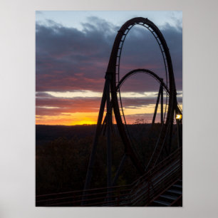 Sonnenuntergang über Wildbrand Poster