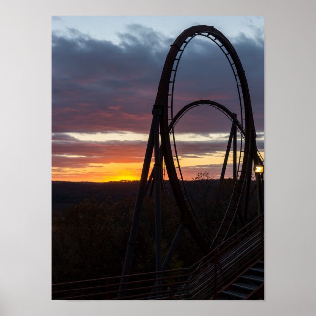 Sonnenuntergang über Wildbrand Poster (Vorne)