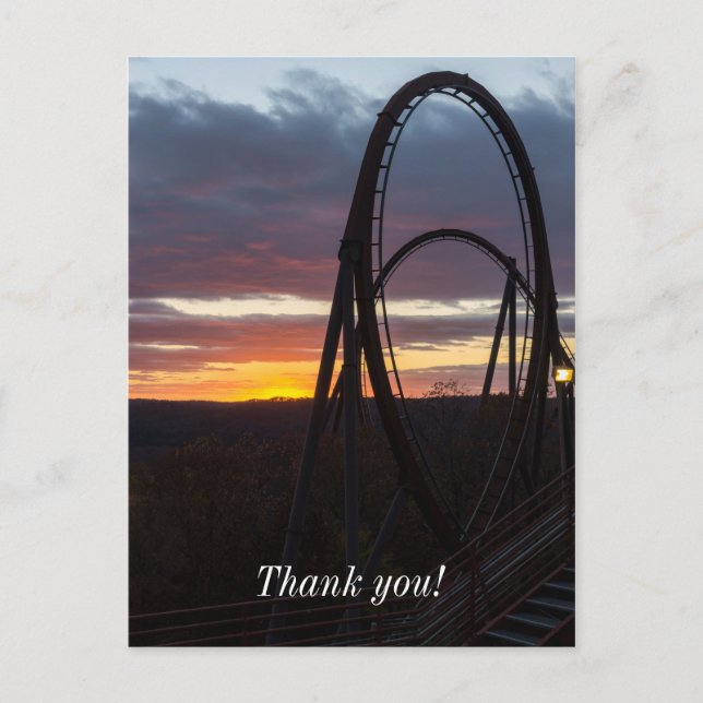 Sonnenuntergang über Wildbrand Postkarte (Vorderseite)