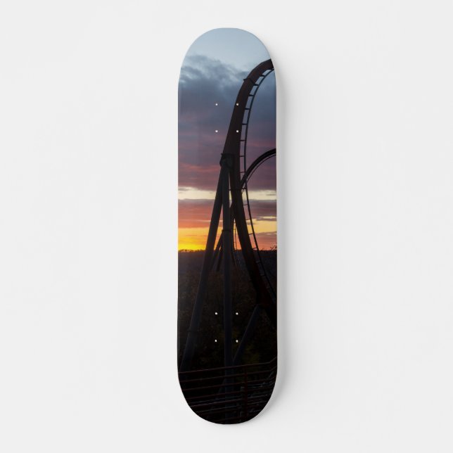 Sonnenuntergang über Wildbrand Skateboard (Vorne)