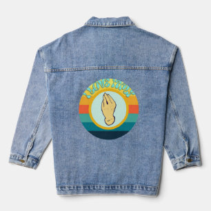 Sonnenuntergang und italienische Vibes Jeansjacke