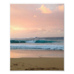 Sonnenuntergang und Meer Fotodruck