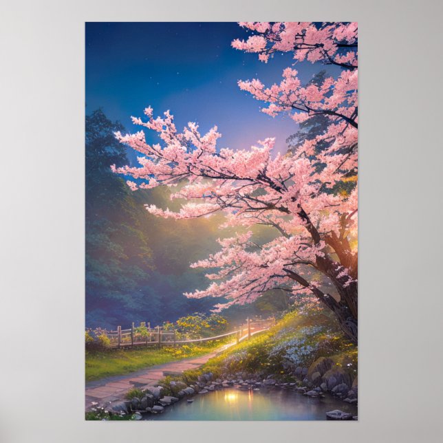 Sonnenuntergang und Sakuras Gnade Poster (Vorne)