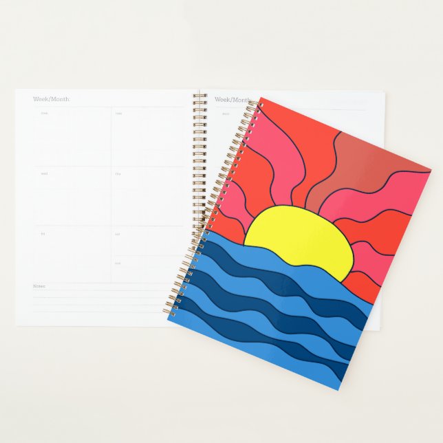Sonnenuntergang und Waves Planer (Anzeige)