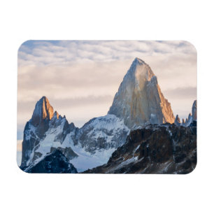 Sonnenuntergang und Wolken über Mt Fitzroy Magnet