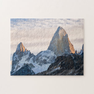 Sonnenuntergang und Wolken über Mt Fitzroy Puzzle