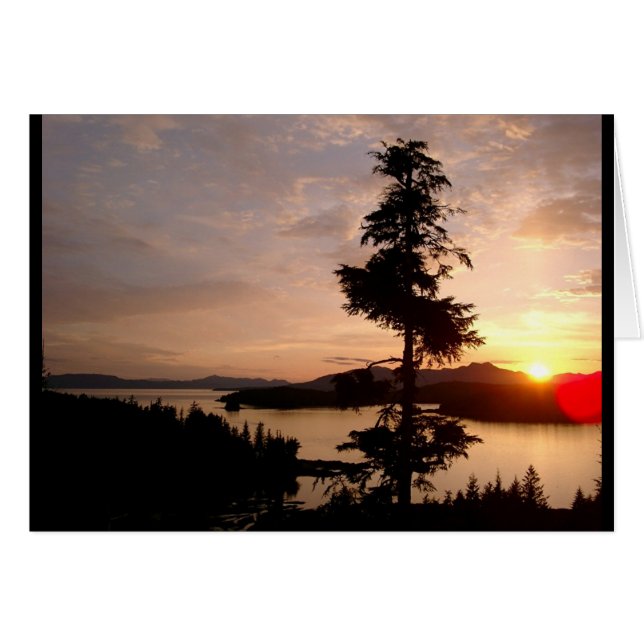 Sonnenuntergang und Zedern (Vorderseite (Horizontal))