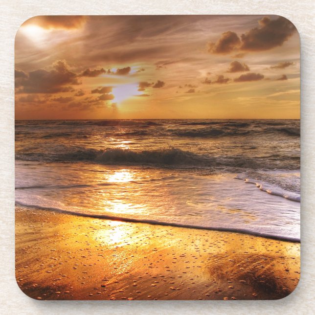 Sonnenuntergang Untersetzer (Vorderseite)