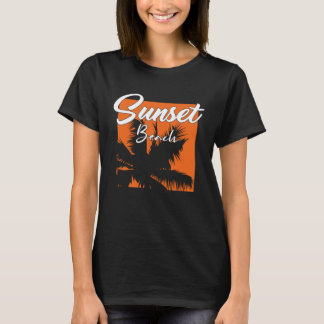 Sonnenuntergang Urlaub Sommer T-Shirt