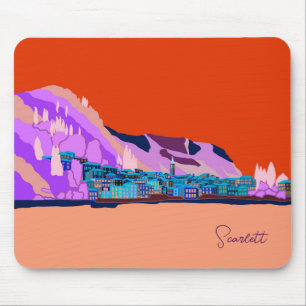Sonnenuntergang Varenna Lago Maggiore Mousepad