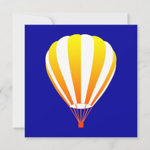 Sonnenuntergang verblassen Heißluftballon Einladung