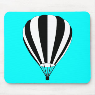 Sonnenuntergang verblassen Heißluftballon Mousepad
